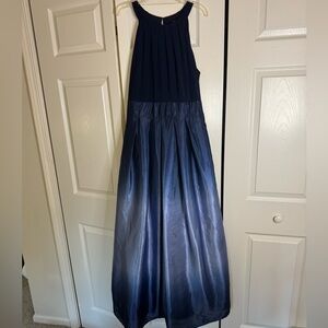 Blue ombré formal dress